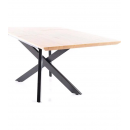 Стол обеденный SIGNAL CAPITOL дуб/черный 160-200/90